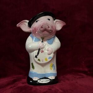 Charming Pig Artist Ceramic Bank by Pig Invasions